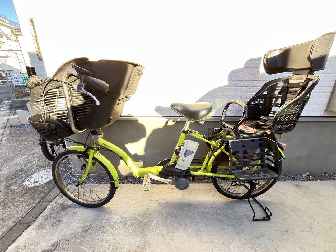 電動アシスト自転車 チャイルドシート付き グリーン ヘッドレスト付チャイルドシート搭載アシスタU STD ブリヂストン