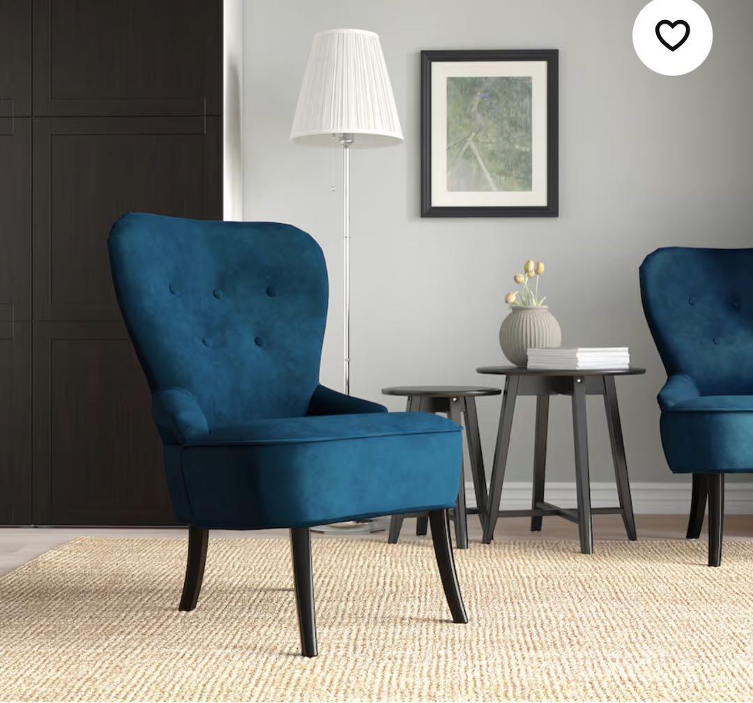 IKEA 1人用ソファ　REMSTA レームスタ REMSTA レームスタ パーソナルチェア, ハーケボ ダークグレー - IKEA