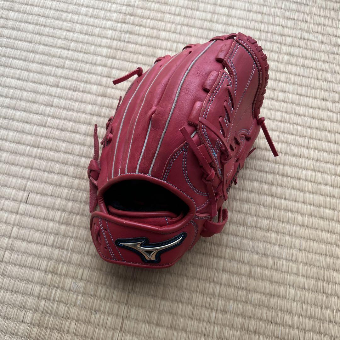 ミズノ 少年野球用グローブ 赤 （MIZUNO（ミズノ）限定 少年軟式