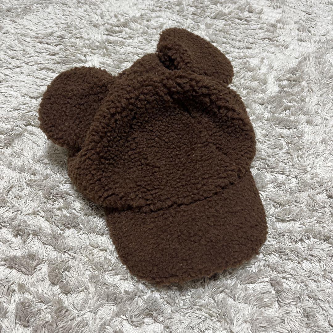 Disney - ディズニー　カチューシャ　ボア　もこもこ　茶色　帽子　キャップ　ディズニーランド Disney - ディズニー カチューシャ ボア もこもこ 茶色 帽子