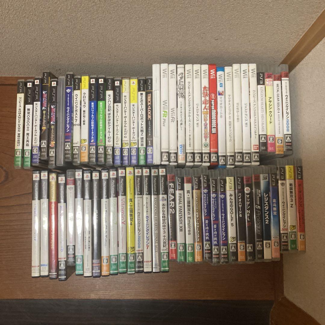 PS2 PSP ソフト 80サイズ 動作未確認 ジャンク まとめ売り 最終