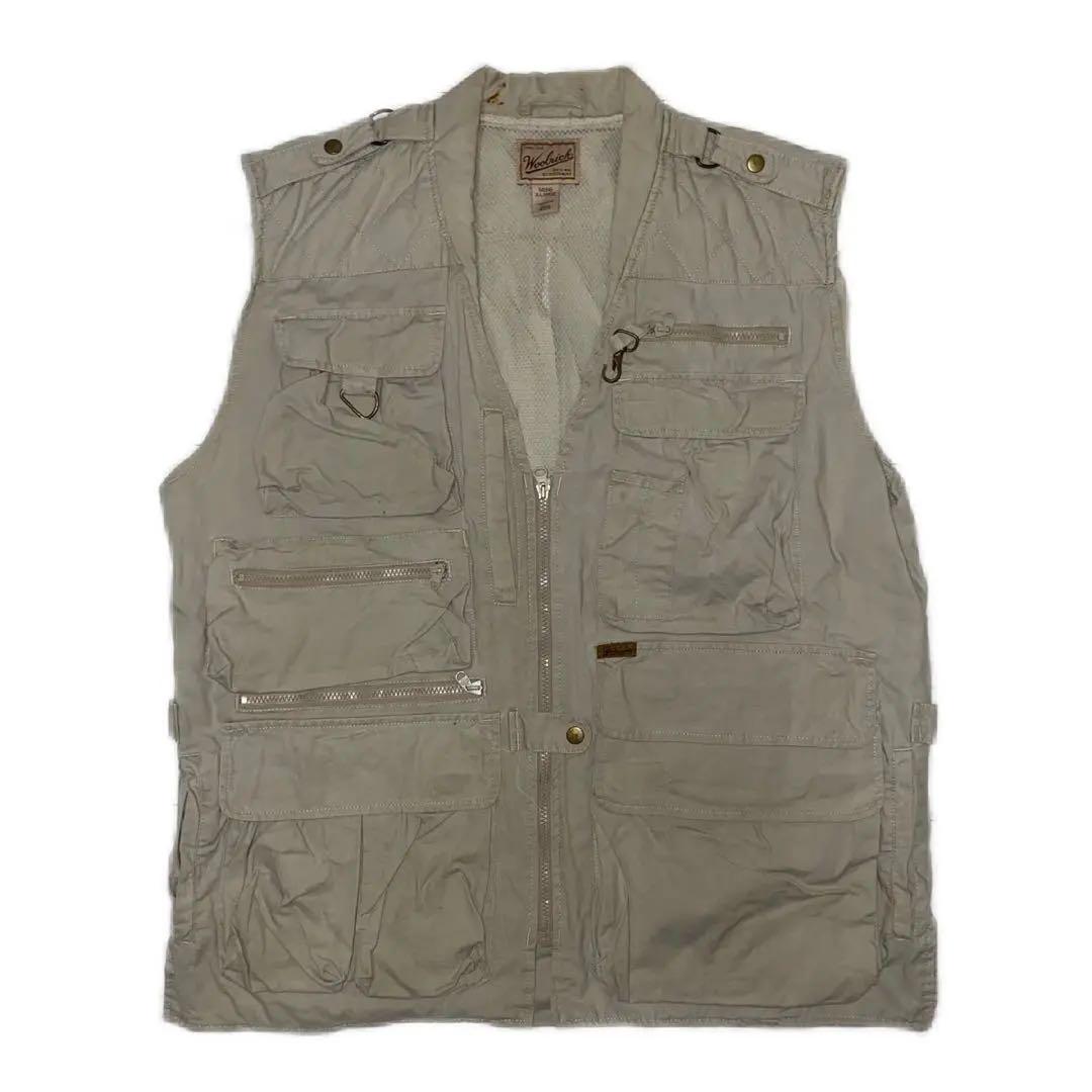 90s ビッグサイズ ウールリッチ 多機能 フィッシングベスト XL 90s Woolrich フィッシングベスト XL （WOOLRICH ウールリッチ