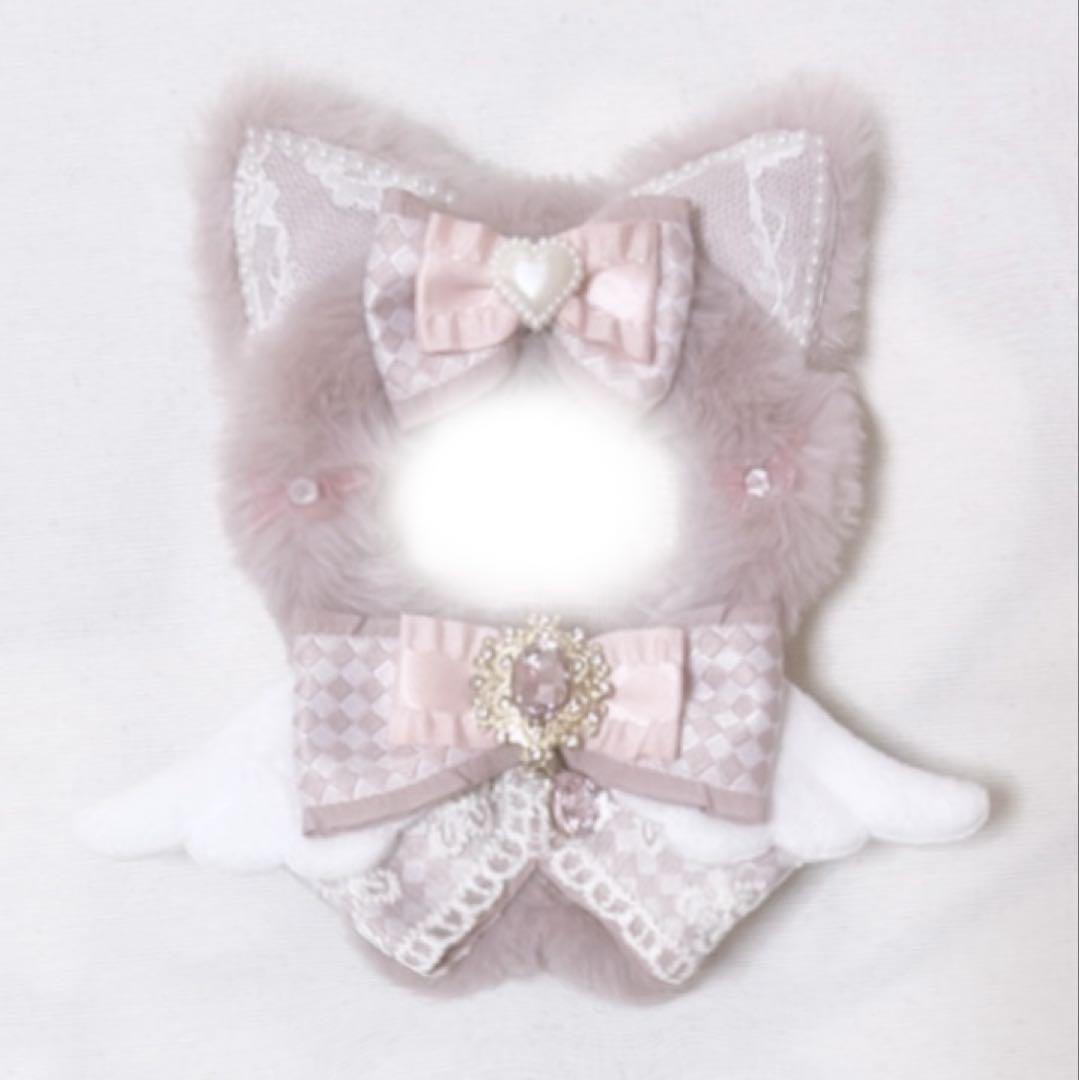 b122 ぬい服 12cm ちびぐるみ 着ぐるみ 天使 しろくろ ねこセット b122 ぬい服 12cm ちびぐるみ 着ぐるみ 天使 しろくろ ねこ