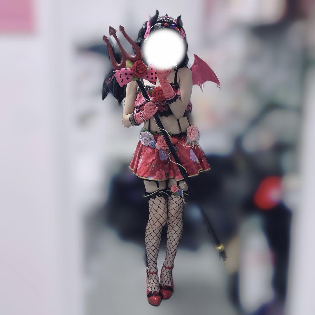 矢澤にこ 小悪魔 コスプレ 衣装 ウィッグ 杖 靴 一式 ラブライブ 矢澤にこ 小悪魔 コスプレ 衣装 ウィッグ 杖 靴 一式 ラブライブ