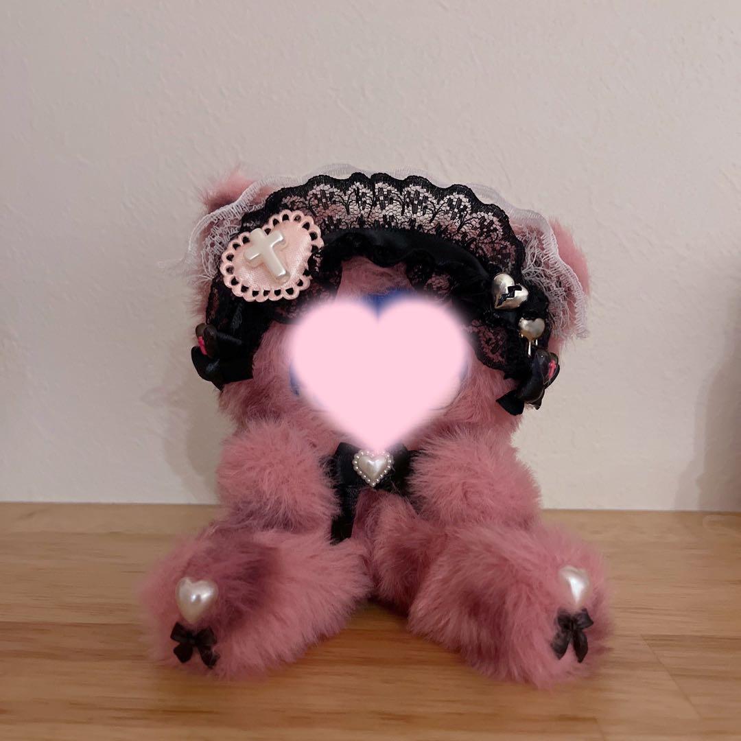 ♡ページ おすわり♥ぬい服♥17~18cm♥ねこ♥バックチャーム付き にじぱぺ おすわりぬい服 ♡ヒョウ柄ねこちゃん♡（10㎝ ぬい服
