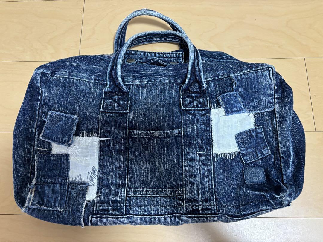 最終値下げ！23AW porter classic デニムバッグ　Mサイズ PORTER CLASSIC ポータークラシック デニムバッグ 限定品