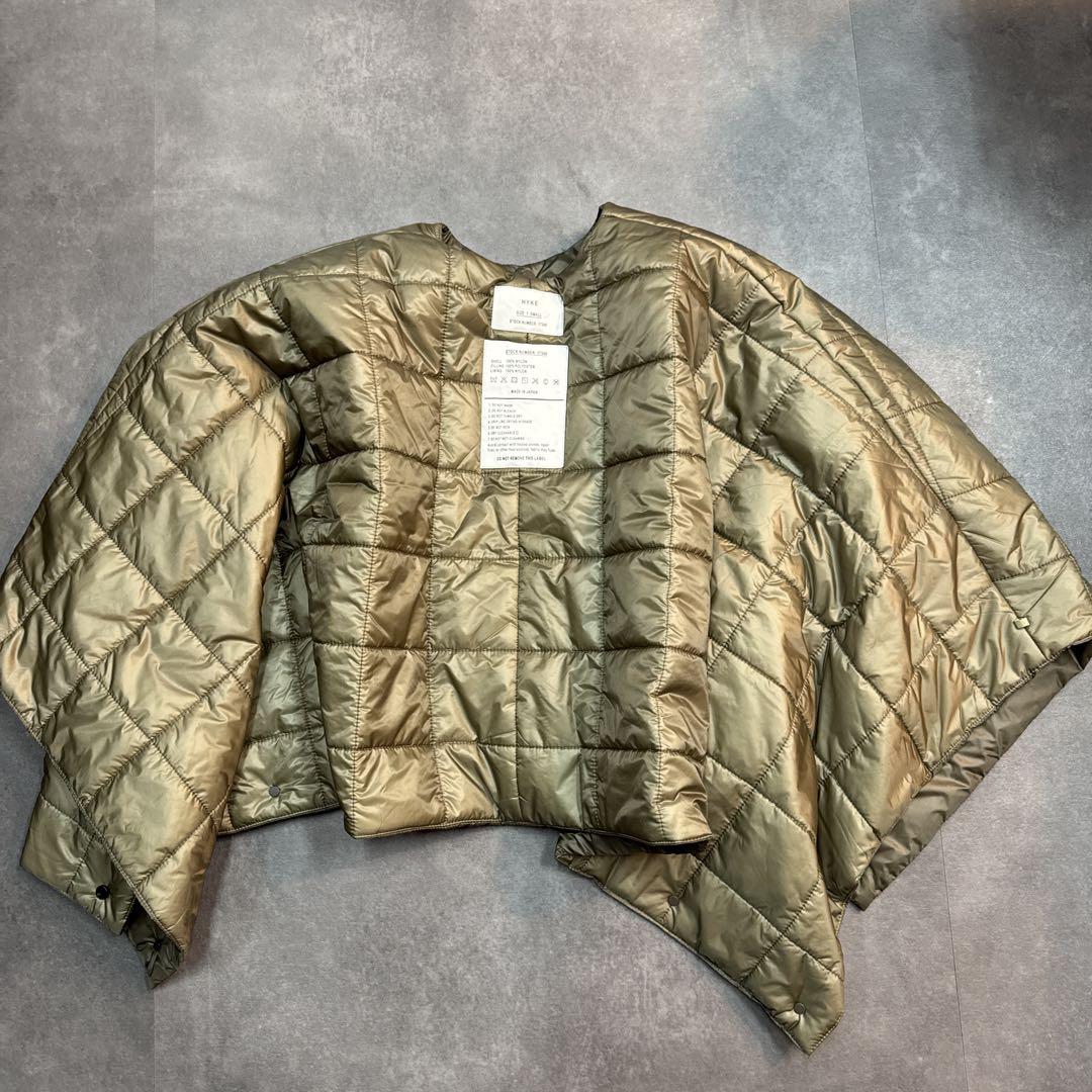 HYKE ハイク　キルティング ポンチョ 美品　1 HYKE - HYKE X NORTH FACE 19SS ポンチョ レディース TANの通販