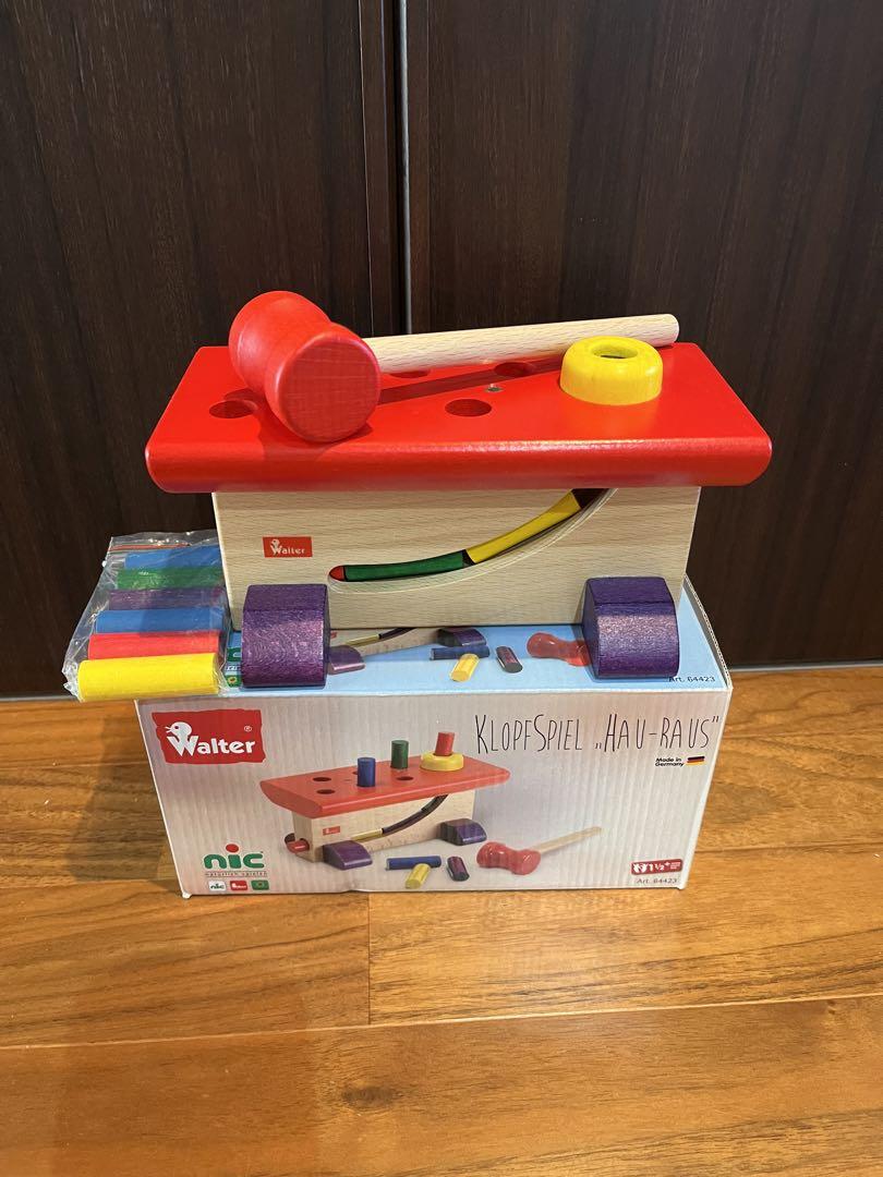 Hape Walter Klopfspiel HAU-RAUS 木製おもちゃ Walter Klopfspiel Hau-Raus 木製おもちゃ（益智敲木玩具 Wooden