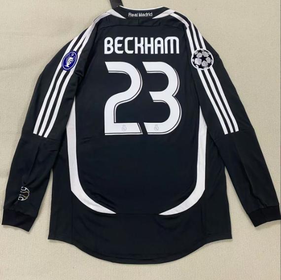 レアル・マドリード BECKHAM 23番 サッカーユニフォーム adidas レアルマドリード 06/07 ユニフォーム ホーム 半袖 #23