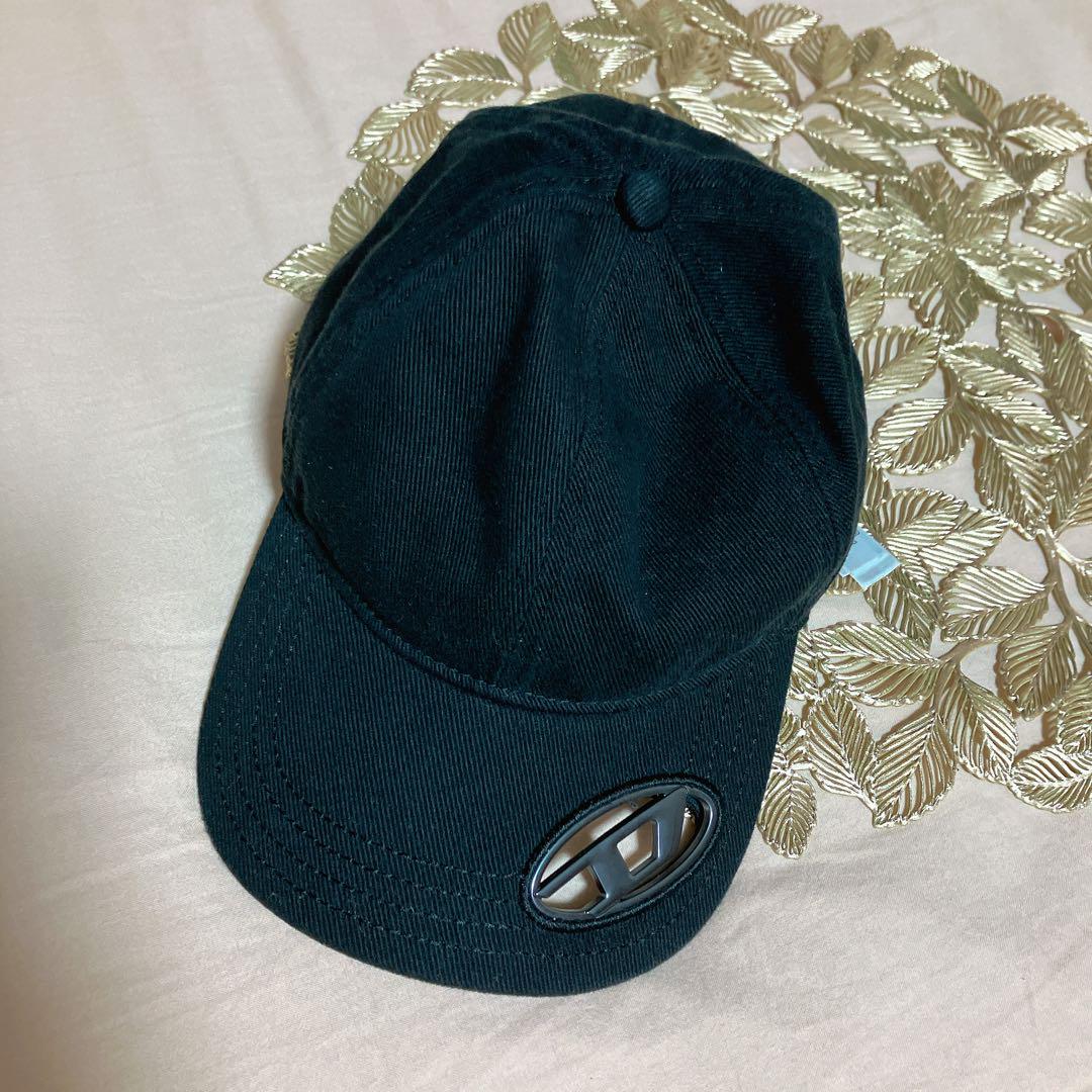 DIESEL 黒 キャップ 1D ワンダー（K-DIEGO-C Rib-knit beanie