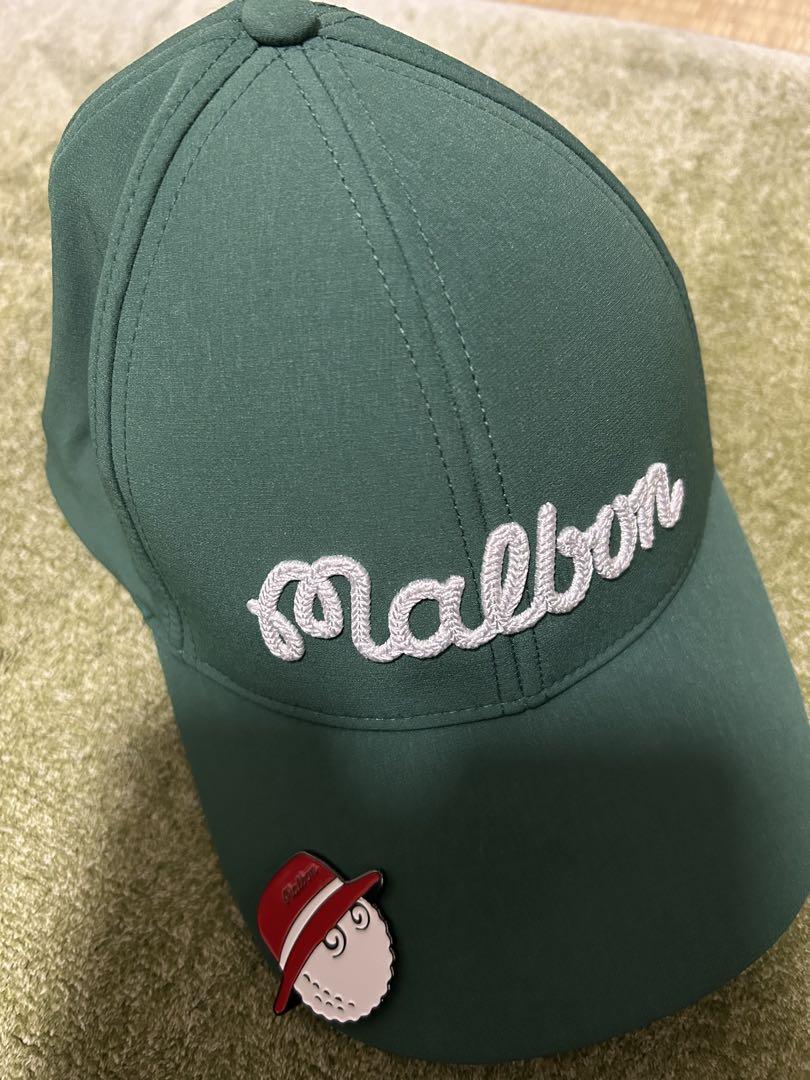Malbon Golf Is Life キャップ S/M 緑（Malbon Golf Rope Logo