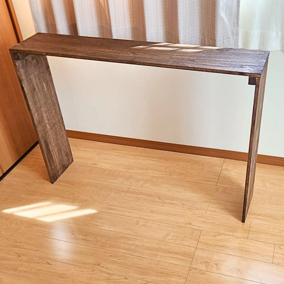 新生活を彩る/古材風/カウンターテーブル/ サイドテーブル/ ダイニングテーブル 新生活を彩る/古材風/カウンターテーブル/ サイドテーブル