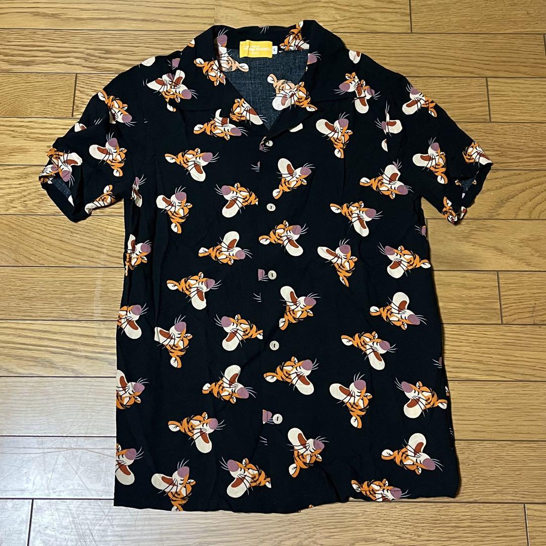 D*1様 Disney ディズニー アロハシャツ Mサイズ セール】ディズニーキャラクターアロハシャツ（シャツ/ブラウス