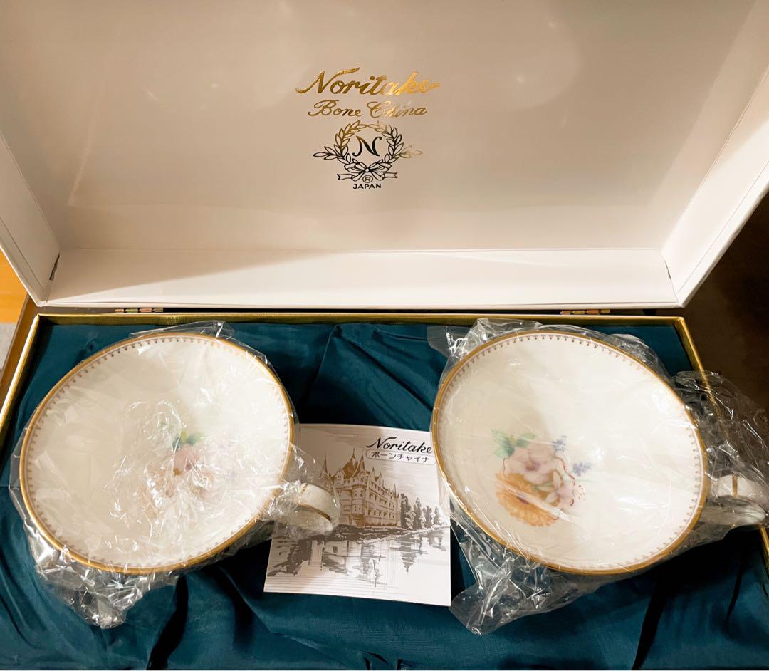 Noritake グランブロシェ カップ＆ソーサー ペア