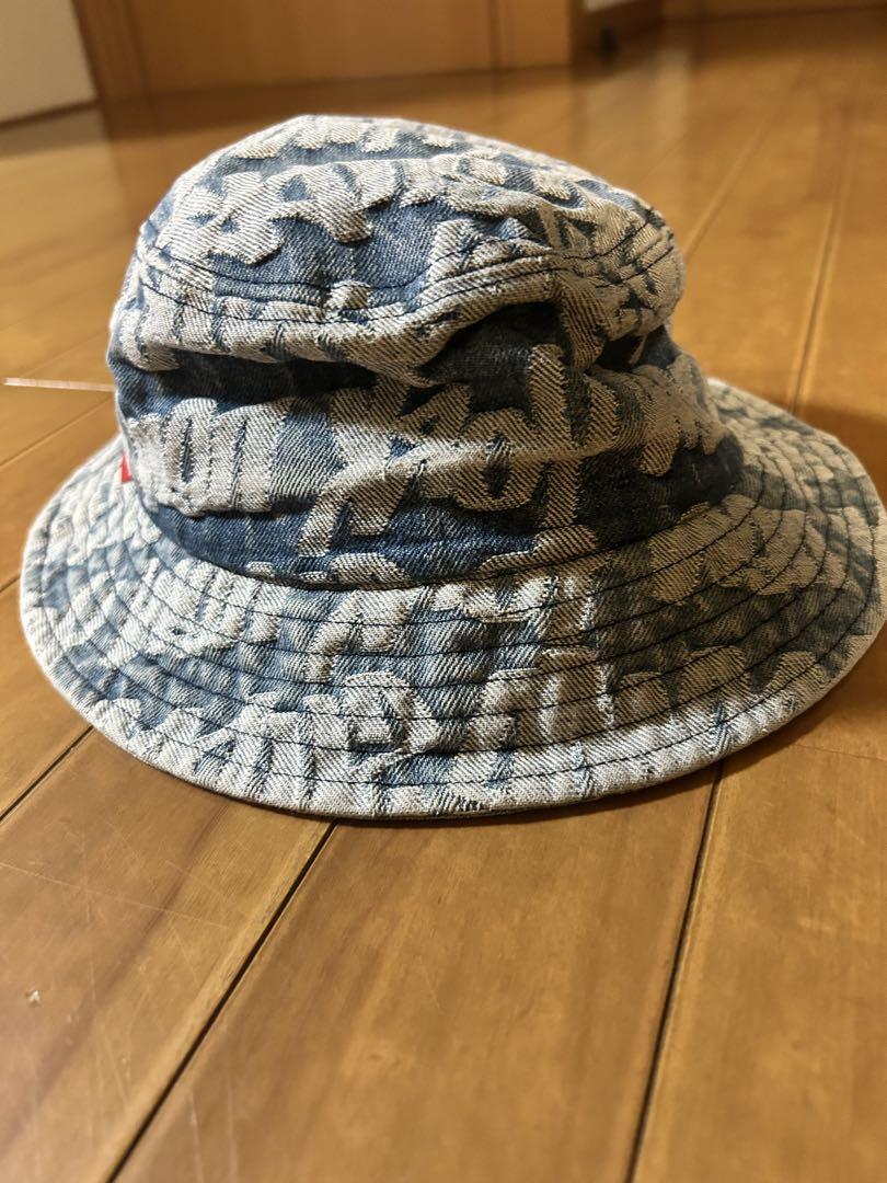 SUPREME Fat Tip Jacquard Denim Crusher（Sho｜Supreme Fat Tip
