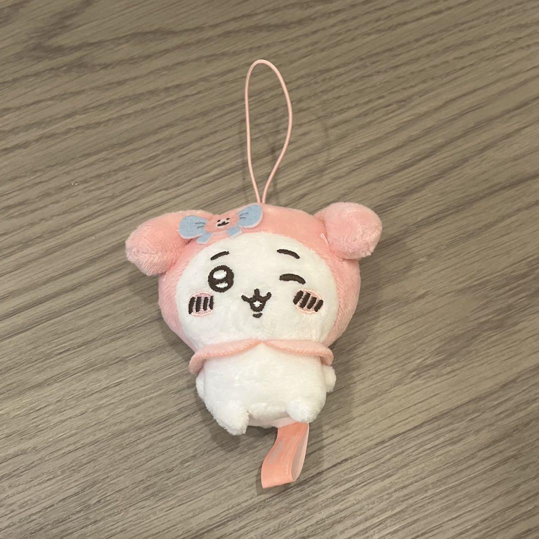 ちいかわ　サンリオ　コラボ　マイメロディ　ぬいぐるみS　ラバーマスコット ゆるかわ サンリオキャラクターズ Lぬいぐるみ“マイメロディ