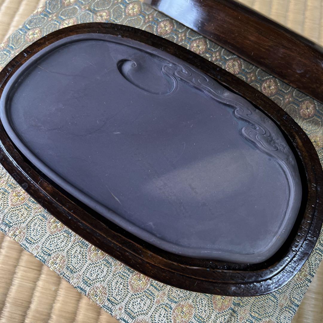 端渓 老坑 石眼 水巌 老坑 （端渓 老坑 石眼 水巌（第六十三面 端渓老坑水巌天然硯
