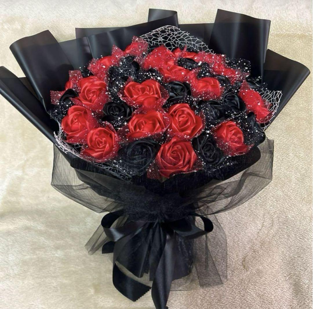 11本黒紫バラブーケ　プレゼント お祝い 枯れない花 永生薔薇　特別な人へ 11本黄黒バラブーケ プレゼント お祝い 枯れない花 永生薔薇
