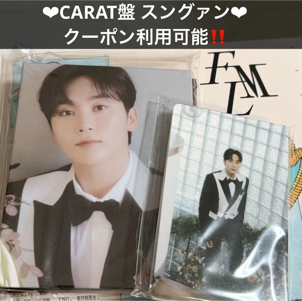 SEVENTEEN FML carat盤　コンプ　トレカ　バインダー　フルセット SEVENTEEN - コンプ CARAT盤【スングァン】seventeen FML トレカ
