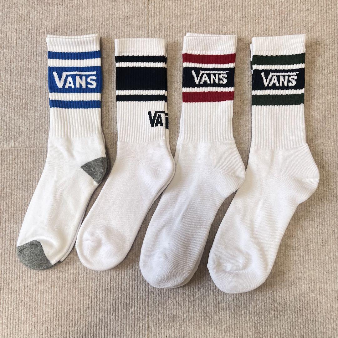 ラインソックス VANS ヴァンズ ソックス 靴下 4足セット バンズ