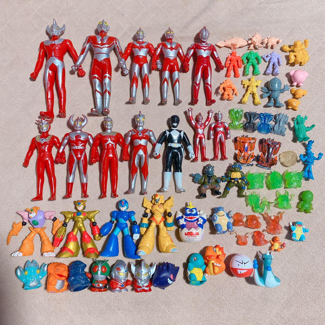 ウルトラマン ポケモン ロックマン ゴジラ 仮面ライダー フィギュア 当時物 ウルトラマン ポケモン ロックマン ゴジラ 仮面ライダー