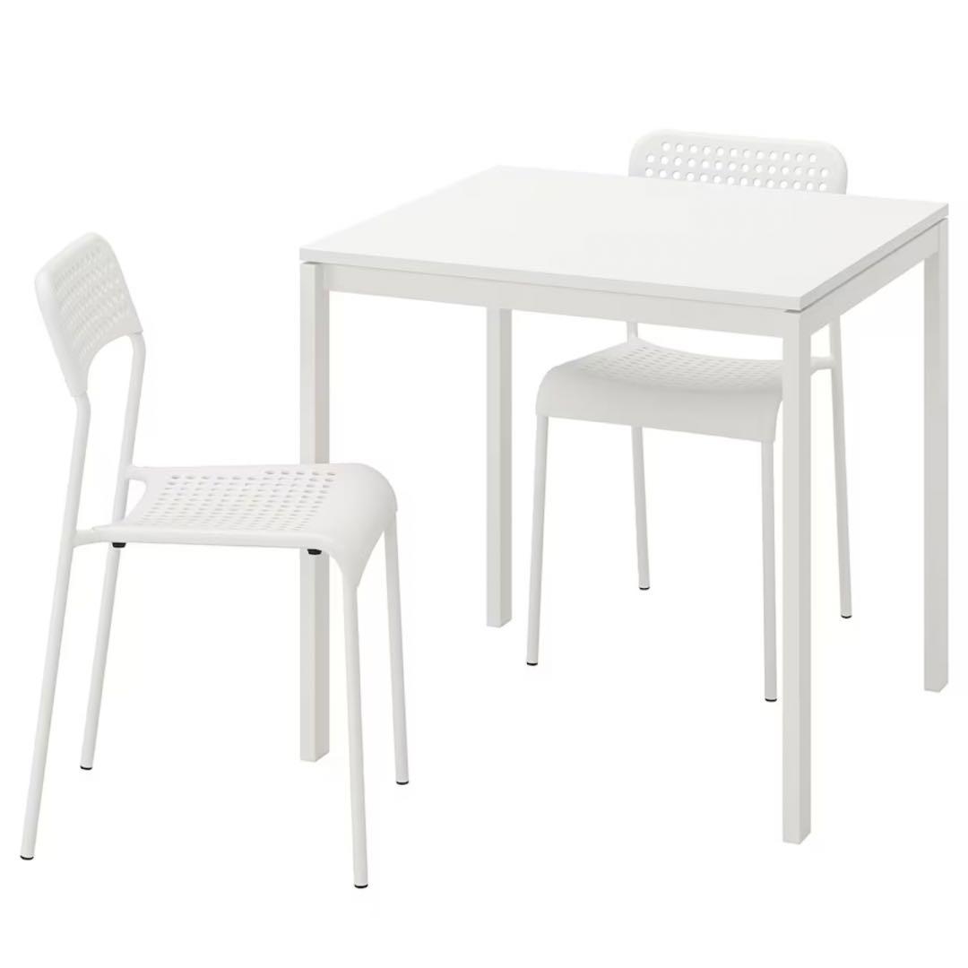IKEA  ダイニングテーブル　椅子×2  イケア　チェア ダイニングテーブル(椅子とセット)の通販 - IKEA