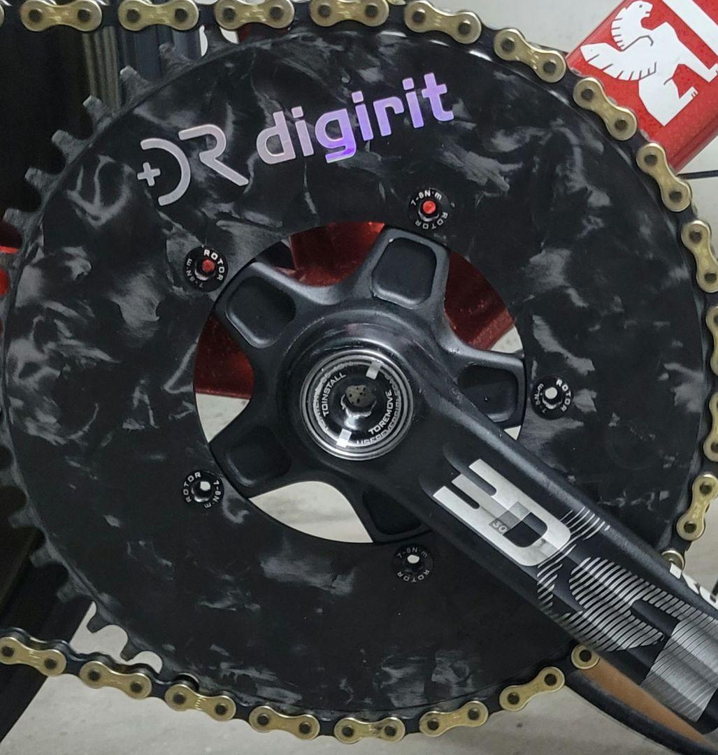 rotor 3dクランク+digirit カーボンチェーンリング ピスト（フル
