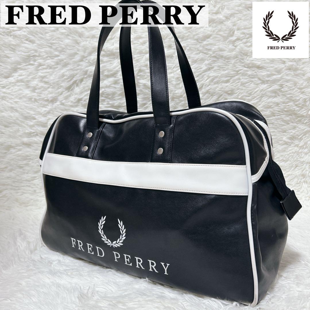 美品/希少】FRED PERRY フレッドペリー ボストンバッグ 旅行 大容量