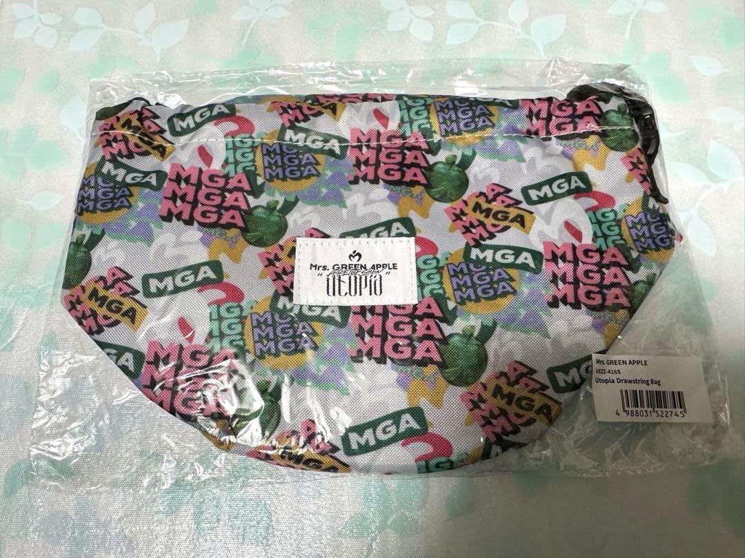 Mrs. GREEN APPLE ユートピア ドローストリングバッグ ミセスグリーンアップル Utopia ドローストリングバッグ - メルカリ