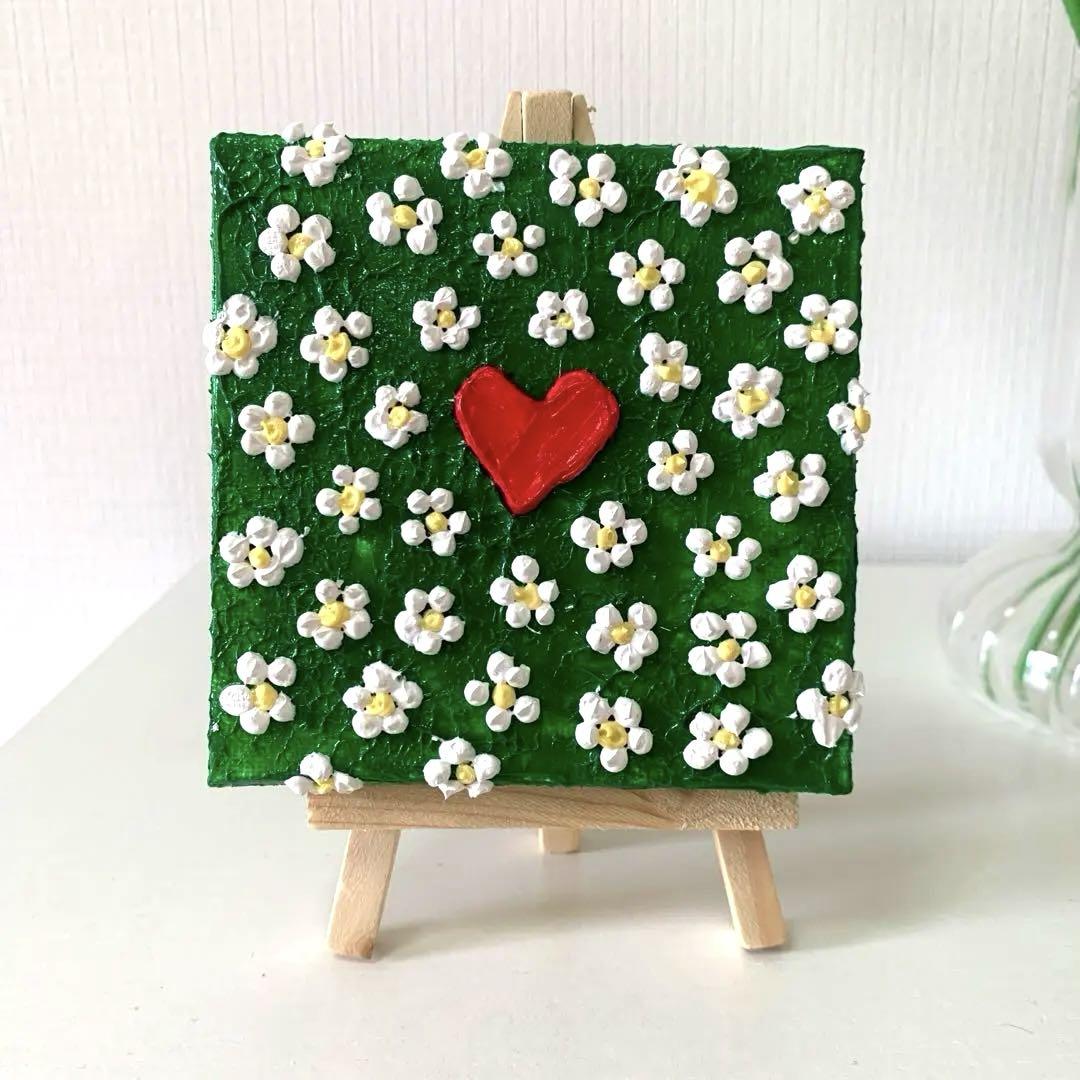 【オレンジペコ様お取り置き】花の絵　フラワーテクスチャーアート　絵画 オレンジペコ様お取り置き】花の絵 フラワーテクスチャーアート