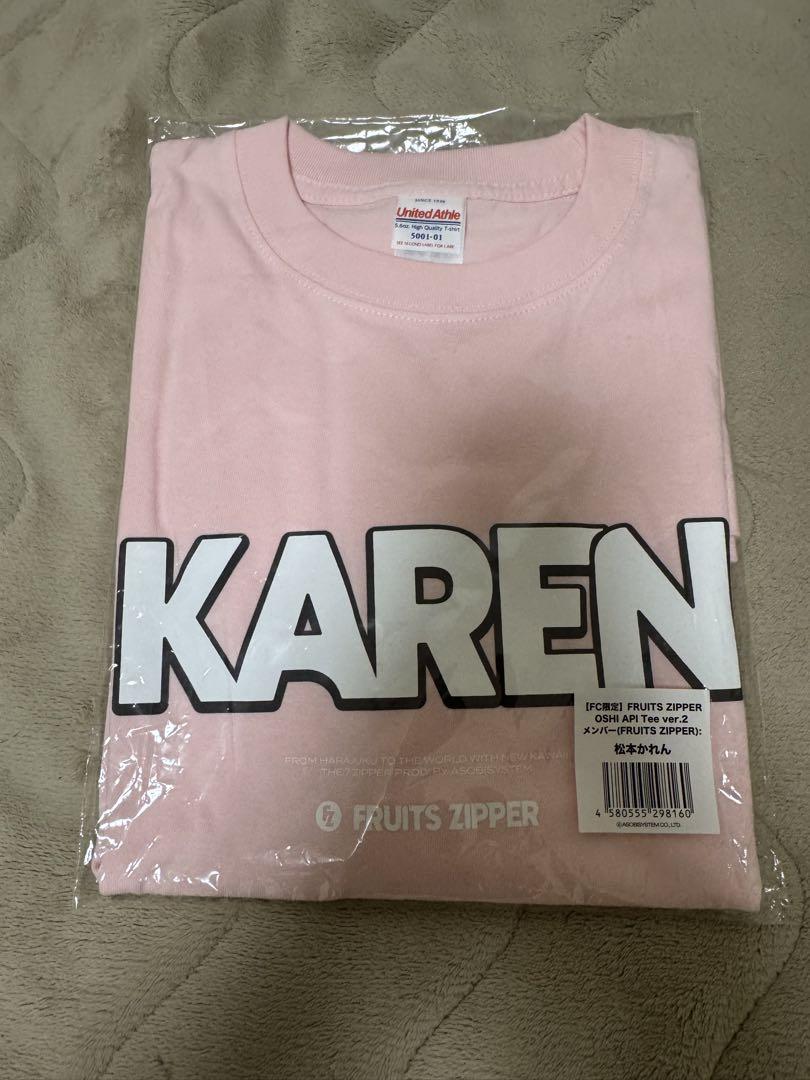 松本かれん Tシャツ （FRUITS ZIPPER 松本かれん 熱せ 推しアピT