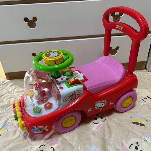 レトロ　キティちゃん　車 キティちゃん 手押し車 （最終値下げ!サンリオ ハローキティ