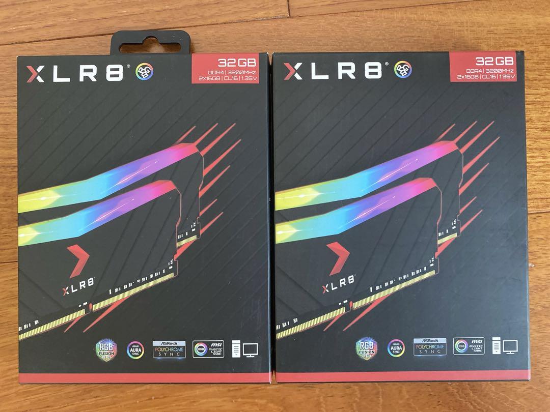 PNY XLR8 メモリ 64GB(16GB×4) DDR4 3200MHz（PNY 16GB (2x8GB