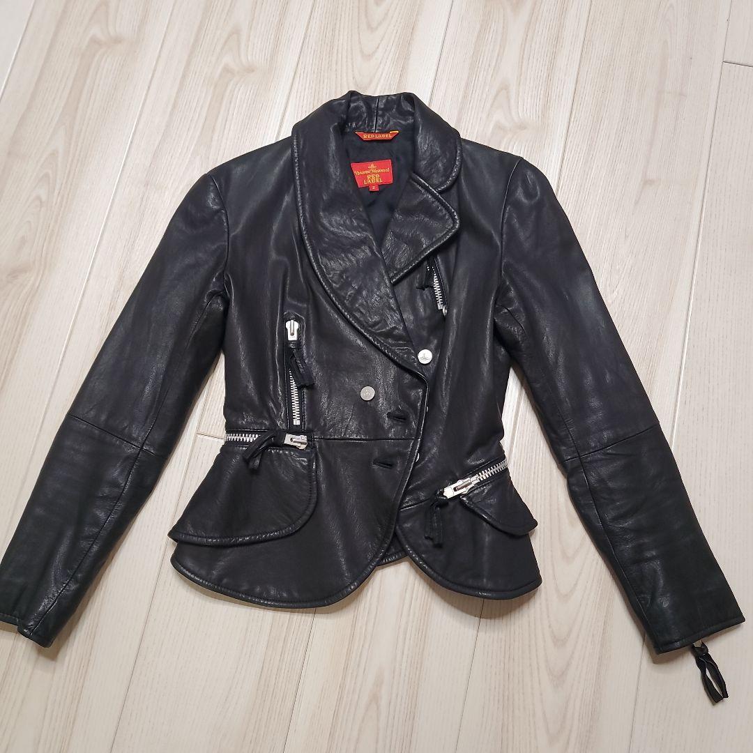 希少　ヴィンテージ　ヴィヴィアンウエストウッド　レザージャケット　ラム皮 Vivienne Westwood - 激レア 2014復刻版Viviennewestwood ラブ