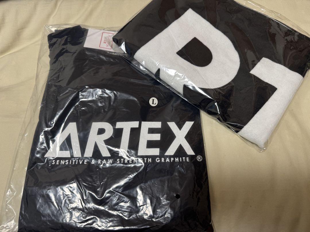 drt artex Tシャツ 黒 L artex今治タオル セット（ARギフト 今治