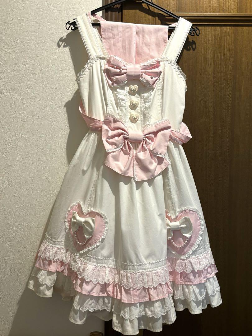 Angelic Pretty ハート型耳あて ピンク Cute Heart JSK (2025) by Angelic Pretty