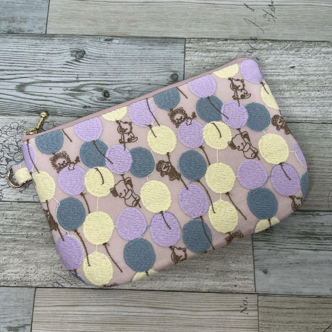 公式サイト - ハイブランドの新作が続々登場 yukiemon/バルーンランド刺繍/限定ピンクベージュ/フラット 財布・ケース・小物入れ