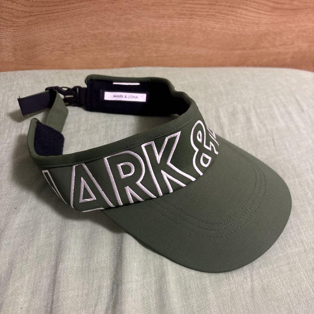MARK & LONA ゴルフバイザー オリーブグリーン（中古 MARK