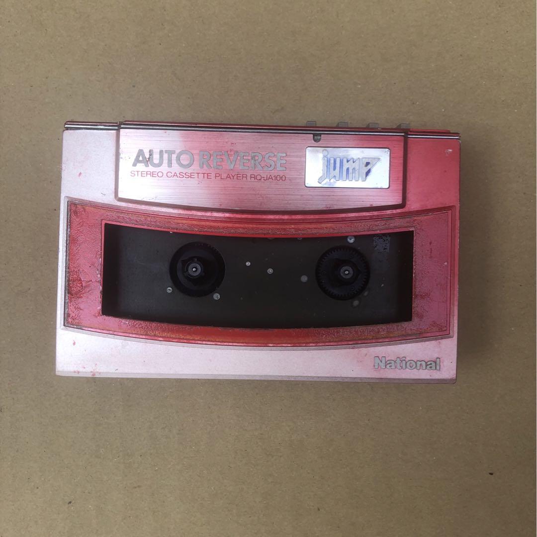 National jump RQ-JA100 カセットプレーヤー National JUMP ステレオカセットプレーヤー RQ-JA100 赤⑩