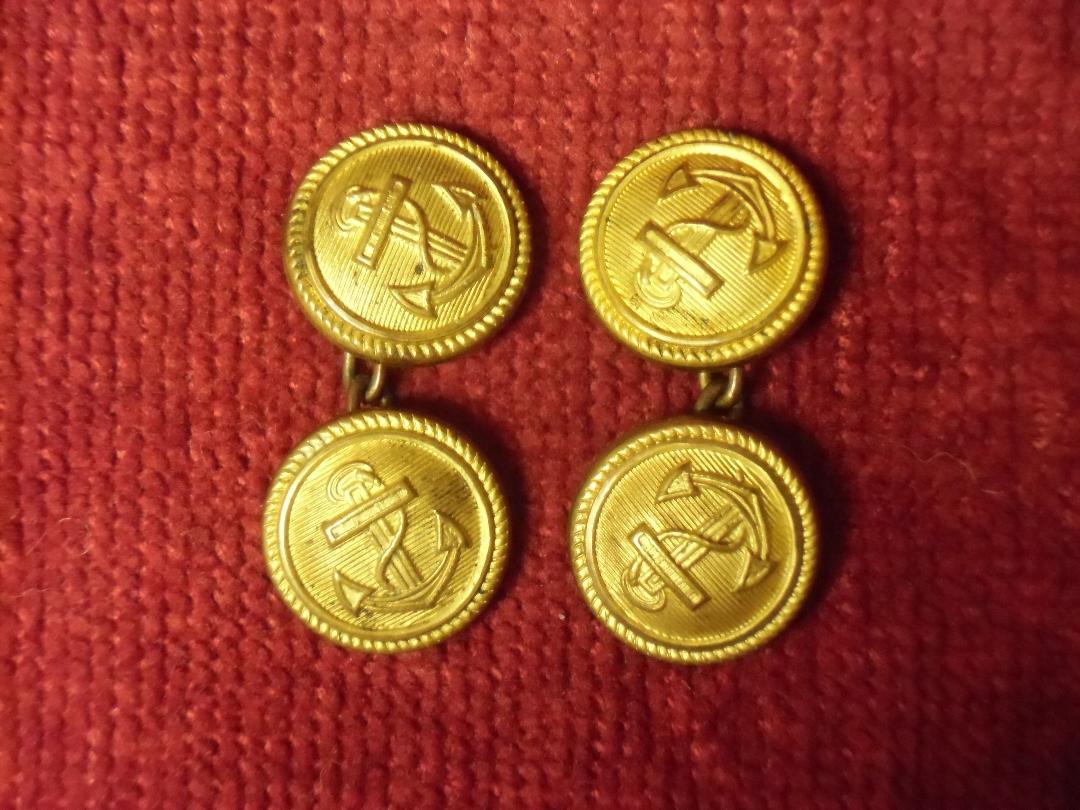 ⊞ドイツ軍＊海軍＊将校用＊カフスボタン＊ペア（実物） ⊞ドイツ軍＊海軍＊将校用＊礼装用カフスボタン＊ペア（実物