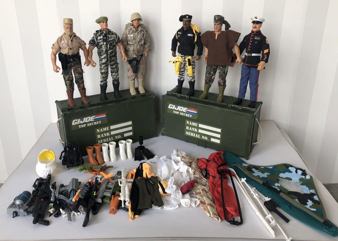 G.I.JOE 】 ミリタリーフィギュア 武器 軍服 等 BOXセット中古品