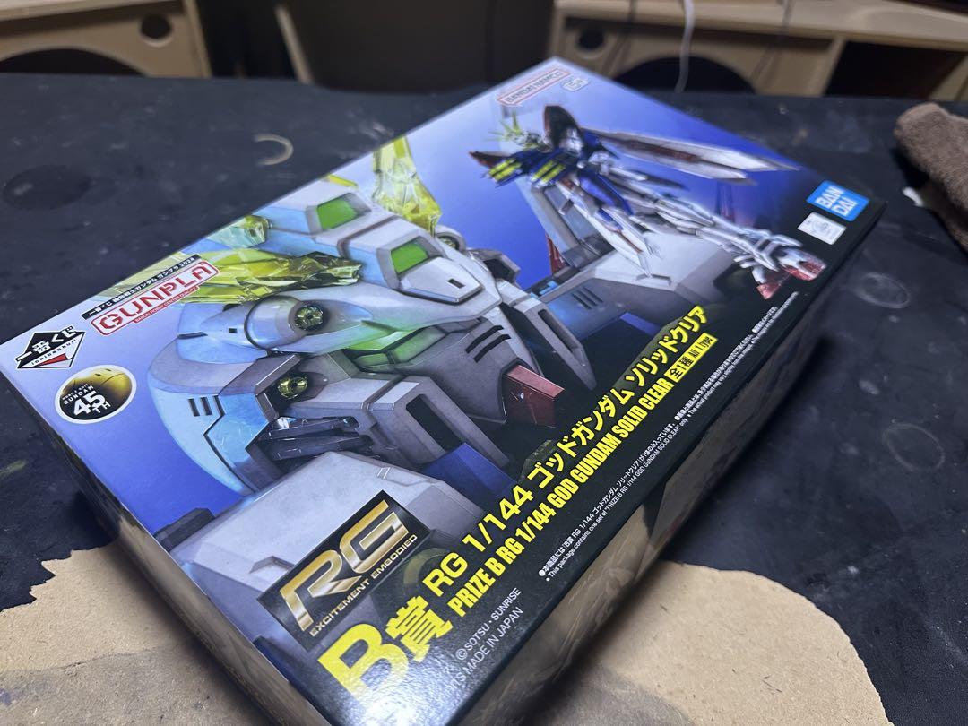 新品　RG 1/144 ゴッドガンダム　ソリッドクリア　他2個 RG 1/144 ゴッドガンダム ソリッドクリア