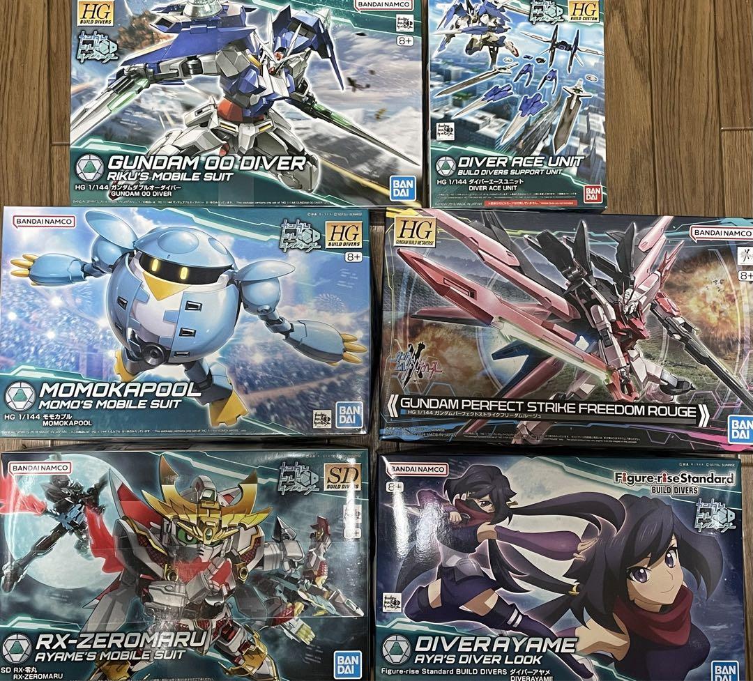 【即購入可】HG ガンダムビルド系 まとめ売り 6体 HG ガンダム ガンプラ ビルド系 6個まとめ売り（HG 1/144 赤い