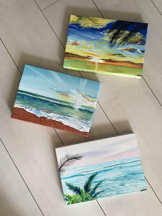 ハワイ♡アート♡インテリア♡海の絵♡ギフト♡ロンハーマン