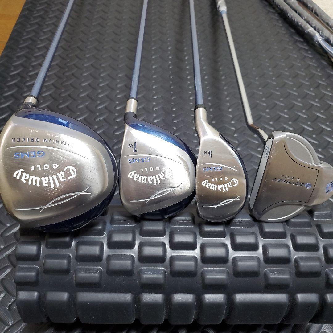 Callaway - キャロウェイ　レディースゴルフ　8本セット　GEMS ハーフセット キャロウェイ GEMS レディース8本セット/キャディ