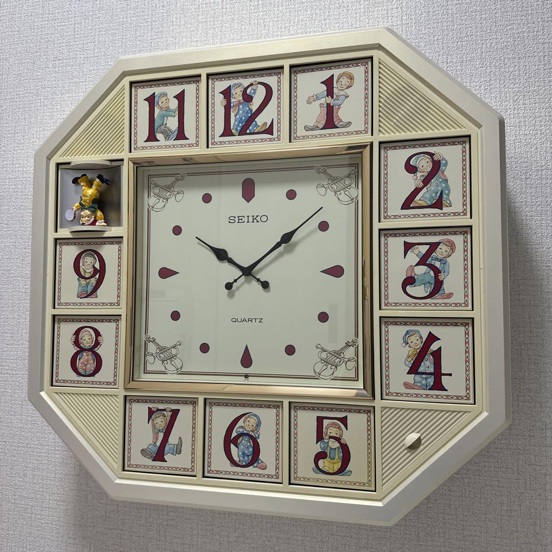 完動品 SEIKO ファンタジア からくり時計 掛け時計 オルゴール
