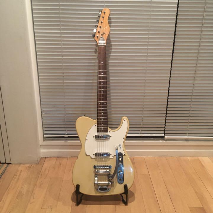 【日本産】 激レア！Pearl製テレキャスター ビグスビー風アーム付 （Fender ギター