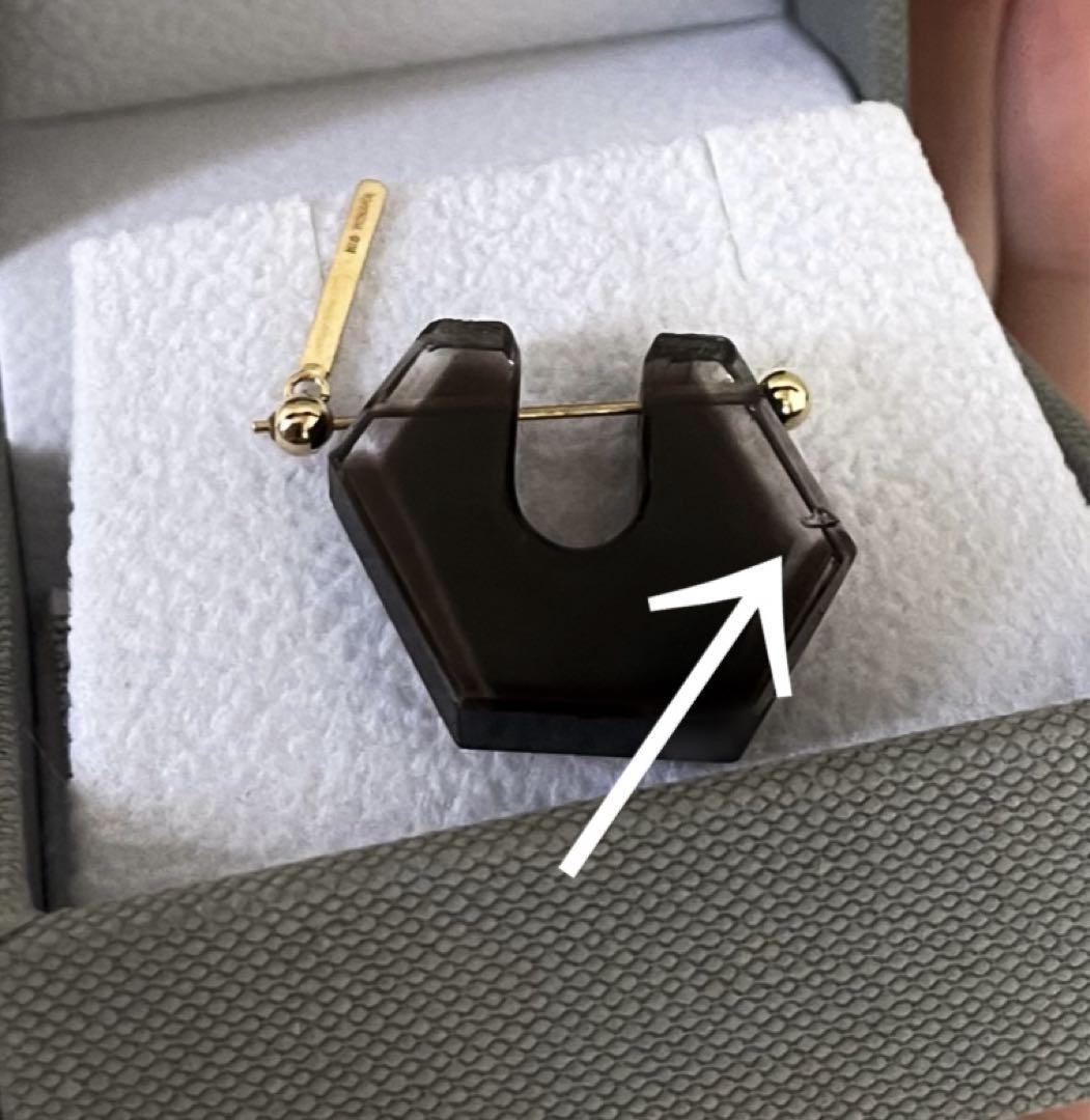 美品】MONAKA jewelly サンストーン ピアス(片耳用)