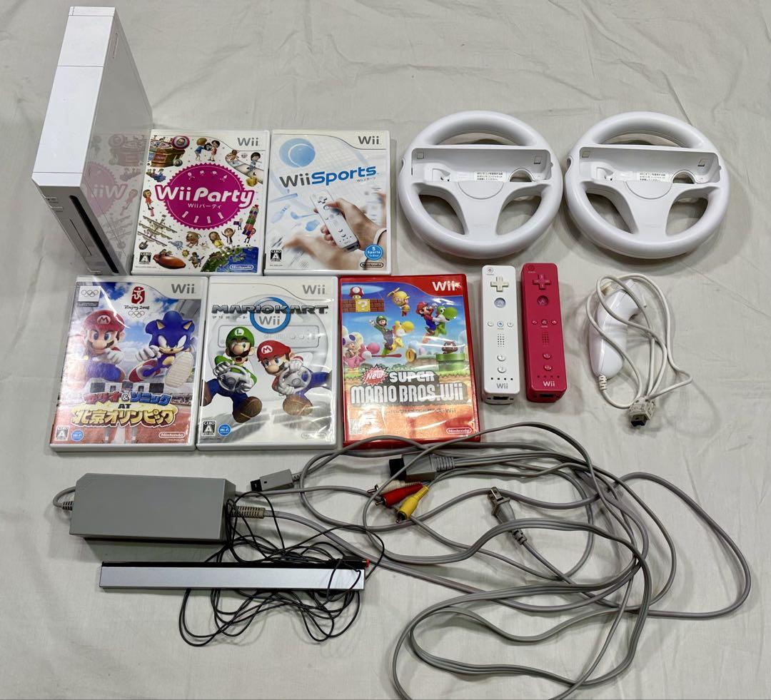 wii 本体セット エクササイズ 運動不足解消 マリカー 2名様ですぐに遊べます wii 本体セット マリカー スポーツ 運動 2人で遊べます（Wii