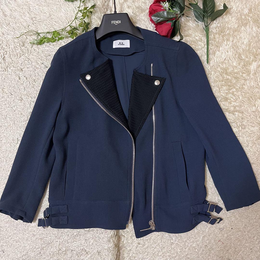 極美品 M/M ATACHMENT アタッチメント ライダースジャケット